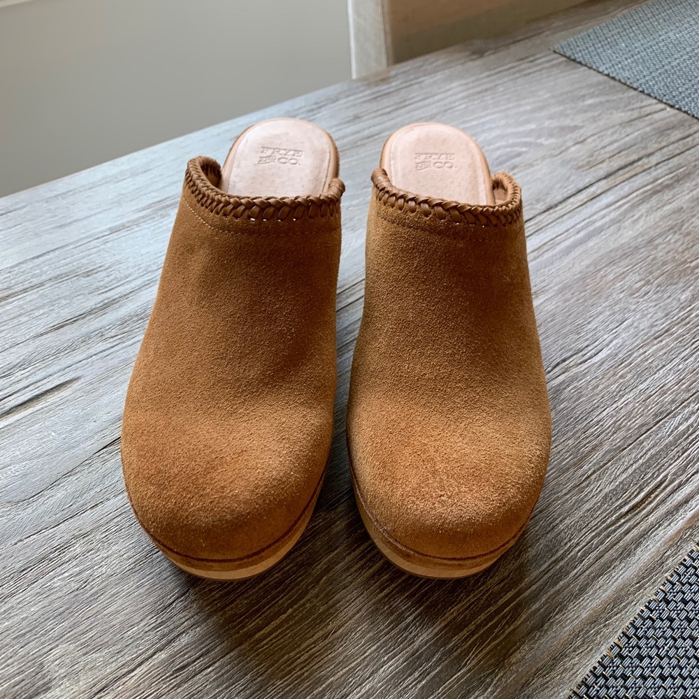 Frye Suede Clogs